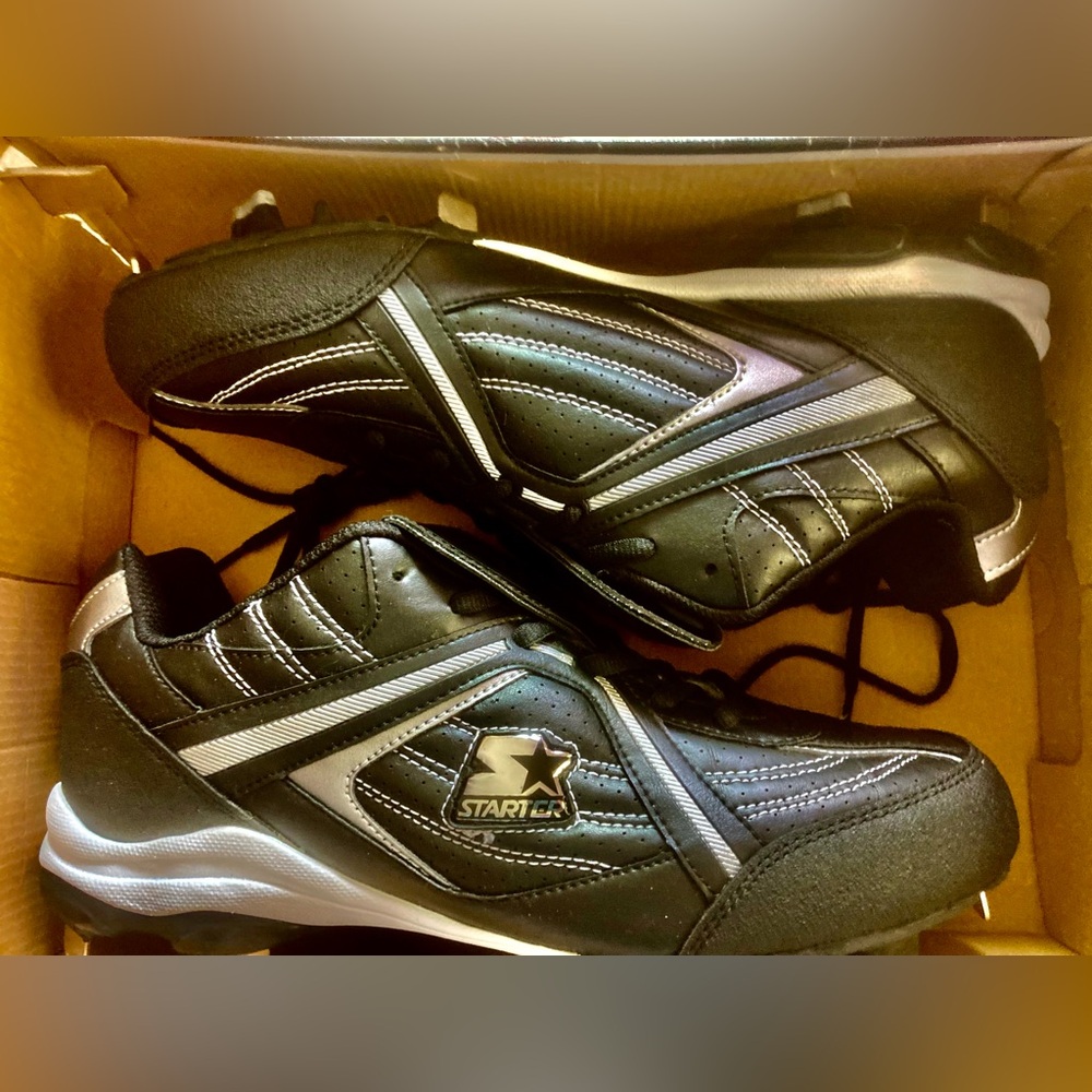 Mens Starter Diabolic Black Baseball Cleats Size 11 New in Box